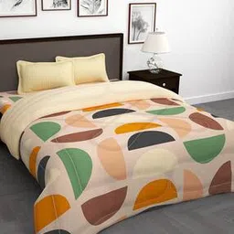 story@home Geometric Print Double Bedsheet with Pillow Covers & Comforter-picture-50