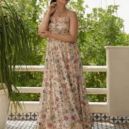 Women Printed Gown Dress-image-8