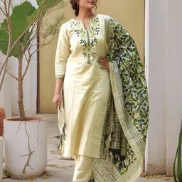 gosriki Women Embroidered Straight Kurta Set-picture-28