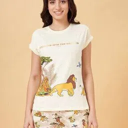 dreamz by pantaloons Women Graphic Print T-Shirt & Shorts Set-picture-12