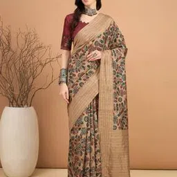 ri-wah Women Ethnic Design Traditional Saree with Blouse Piece       -picture-32