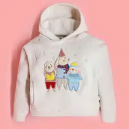 cherry crumble by nitt hyman Boys Graphic Print Hoodie with Ribbed Hem-picture-33