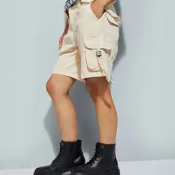 max Women Baggy Cargo Shorts-picture-17