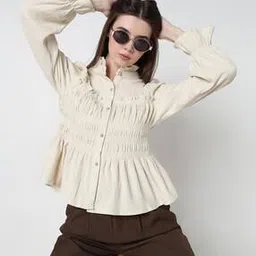 showoff Women Ruched Regular Fit Top-picture-52