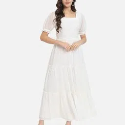 all ways you Women Square-Neck Tiered Dress-picture-43