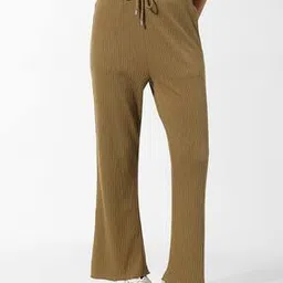 Women Ribbed Track Pants-image-0