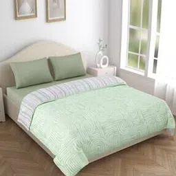 haus & kinder 150 GSM Striped Reversible Double Comforter-picture-52