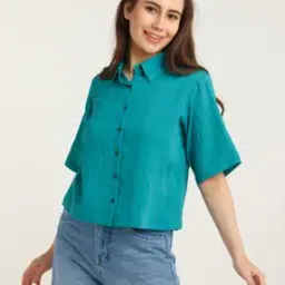 zink london Short-Sleeve Shirt with Button Closure-picture-46