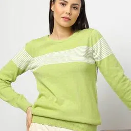 teamspirit Striped Round-Neck Pullover-picture-33