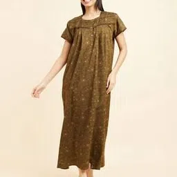 sweet dreams Women Floral Print Nightie with Insert Pocket-picture-21