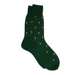the tie hub Men Printed Mid-Calf Socks with Ribbed Hem-picture-53