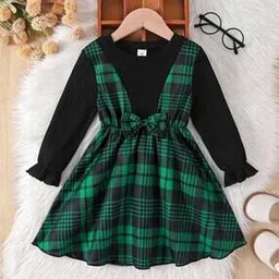 tior Girls Checked A-Line Dress-picture-38