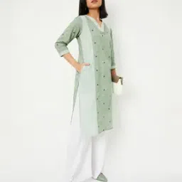 max Women Embroidered Straight Kurta-picture-42