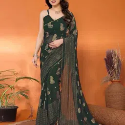 griva designer Women Georgette Silk Saree image 1