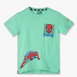 kb team spirit Boys Spiderman Print Crew-Neck T-Shirt-picture-22