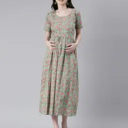 swishchick Women Floral Fit and Flare Dress-picture-13