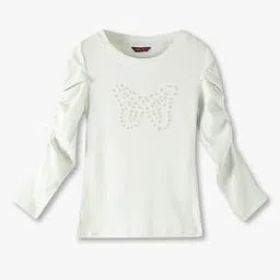Girls Embellished Round-Neck T-Shirt-image-40