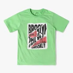 yousta Boys Typographic Print Regular Fit Crew-Neck T-Shirt-picture-41