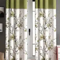 lunar days Set of 2 Floral Print Door Curtains-picture-18