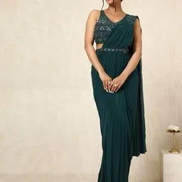 soch Women Nylon Blend Embellished Ready-To-Wear Saree with Sequins-picture-20