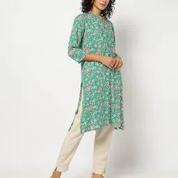 yousta Women Floral Print Straight Kurta-picture-11