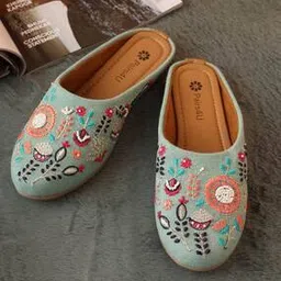 pairs4u Women Embroidered Slip-On Mules-picture-19