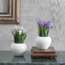 foliyaj Set of 2 Artificial Mini Potted Lillies-picture-36