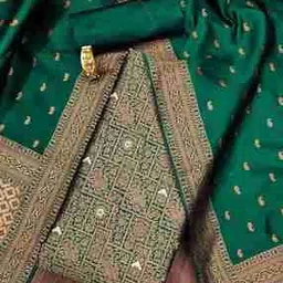 svaraa Women Embroidery Unstitched Dress Material-picture-12