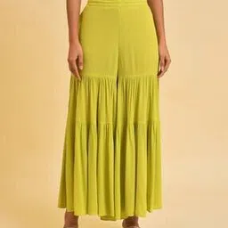 Women Shararas with Elasticated Waist-picture-17