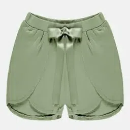kiddopanti Girls Regular Fit Shorts with Bow Accent-picture-35