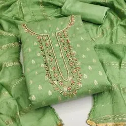 svaraa Women Embroidery Unstitched Dress Material-picture-37