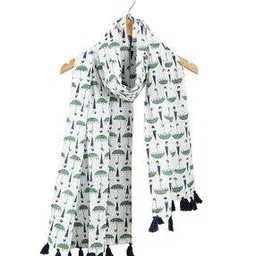 handicraft-palace Women Printed Scarf with Tassels-picture-24
