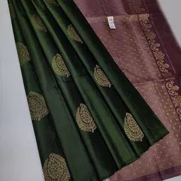 marziyaa Women Saree with Leaf Woven Motifs-picture-14