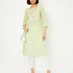 max Women Embroidered Straight Kurta-picture-41