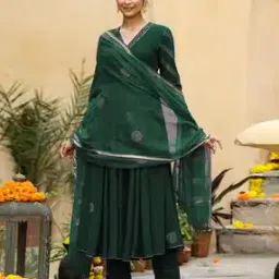 svaraa Women Printed Anarkali Kurta Set-picture-29