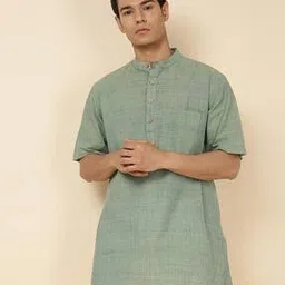 fabindia Short Kurta with Mandarin Collar-picture-13