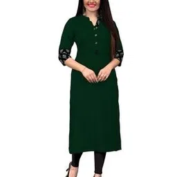 riaana Women Straight Kurta with Printed Sleeves-picture-47