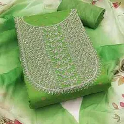 svaraa Women Embroidered 3-Piece Unstitched Dress Material-picture-32