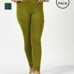 indiweaves Girls Pack of 2 Leggings with Elasticated Waistband-picture-44