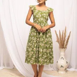 fiorra Women Printed Fit & Flare Dress-picture-23