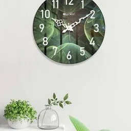 olive tree Printed Silent Movement Wooden Wall Clock-picture-42