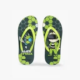 frisbee Boys Alien Attack Print Thong-Strap Flip-Flops-picture-13