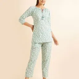sweet dreams Floral Print T-Shirt & Pyjamas Set-picture-23
