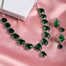 trink Women Stone-Studded Necklace & Earings Set-picture-52