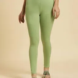 Women Ankle-Length Leggings with Elasticated Waist-picture-32