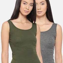 lady lyka Pack of 2 Sleeveless Camisoles-picture-42