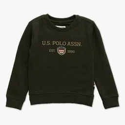 u.s. polo assn. Boys Brand Print Regular Fit Cotton Round-Neck Sweatshirt-picture-16