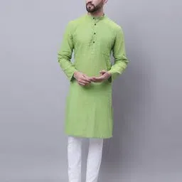 even Long Kurta with Band Collar-picture-40