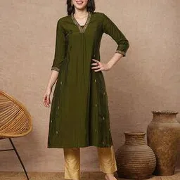 kami kubi Women Embellished A-Line Kurta-picture-35
