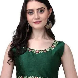 shubham exclusive Women Embroidered Back-Open Blouse-picture-12